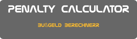 PENALTY CALCULATOR BUßGELD BERECHNERR